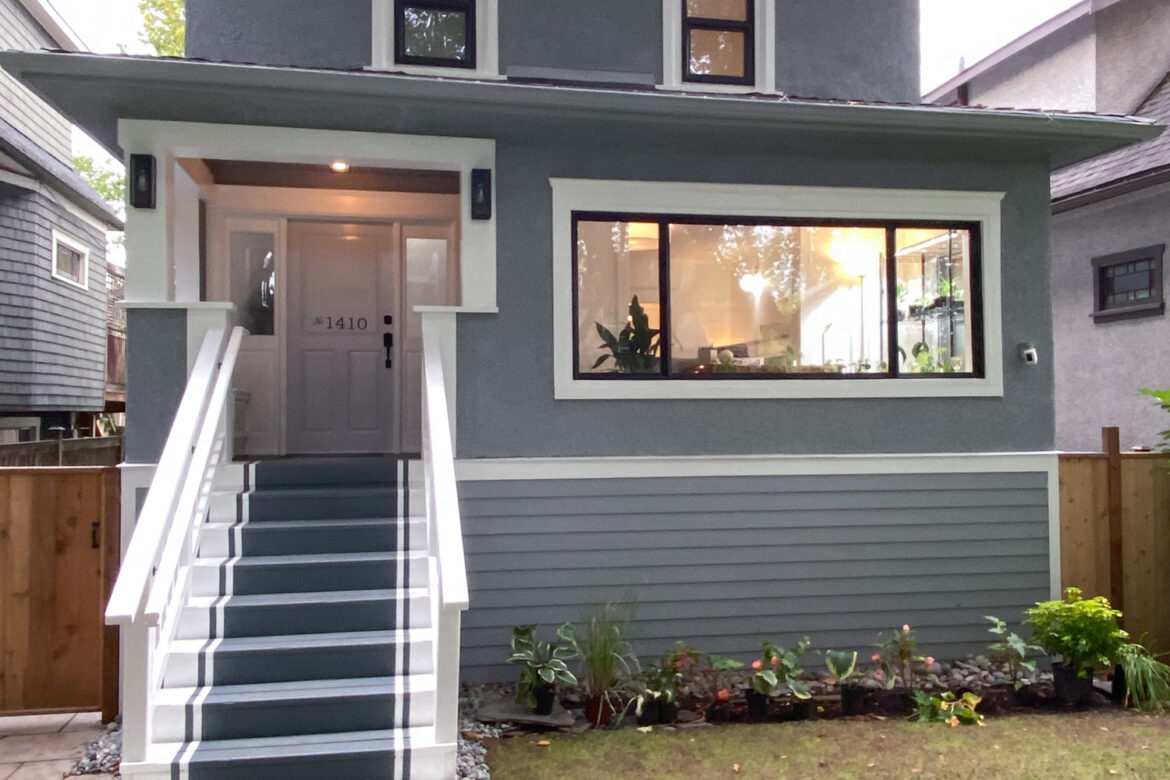 East 10th construction home Renovation 7 front entrance