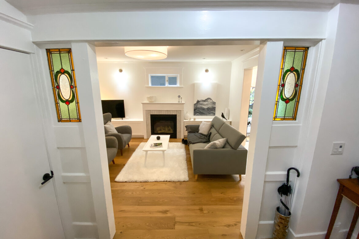 East 10th construction home Renovation 5 living room