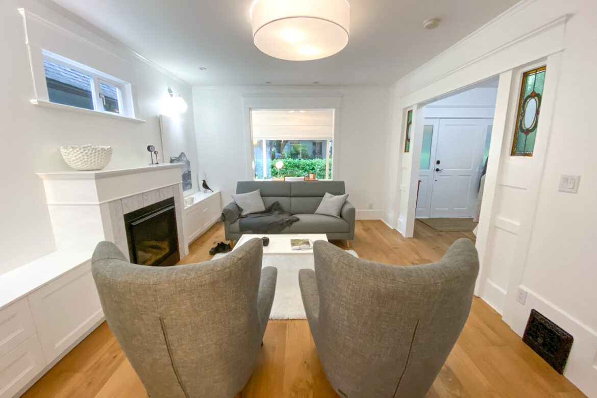 East 10th construction home Renovation 3 living room